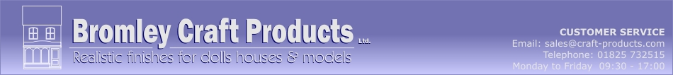 Bromley Craft Products - Dolls Houses & Dolls House Accessories