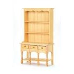 Three Drawer Dresser - 1:12 Scale - Plain Wood