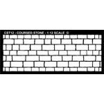 Coursed Stone Stencil - 1:12 scale