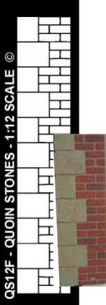 Quoin Stone Stencil 'F'