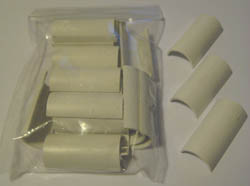 Half Round Dolls House Ridge Tiles x20