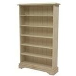 6 Shelf Bookcase - 1:12 Scale - Plain Wood