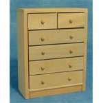 Chest of Drawers - 1:12 Scale - Plain Wood