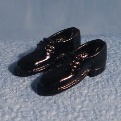 Dolls House 12th Scale Black Shoes