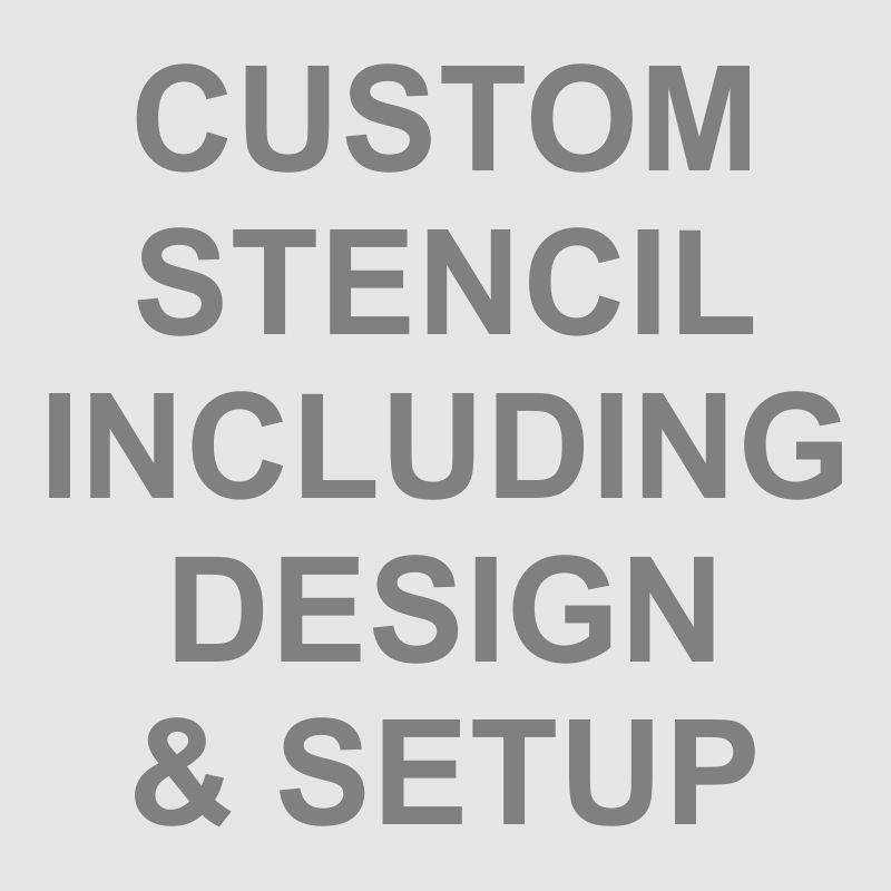 Custom Stencil Including Design & Setup, Custom Stencils, BCHST from