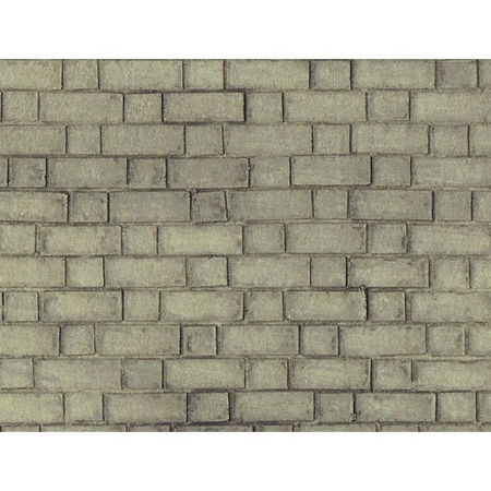 Grey Brick Wallpaper for Dolls House 1:12 Scale