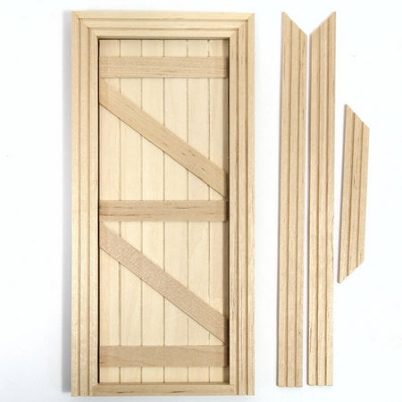 English Ledge & Brace Cottage Door - 1:12 scale