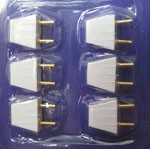 Spare Plugs for Dolls House Wiring - Pack of 6