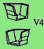 V4 Square End Cap, pair (left and right)