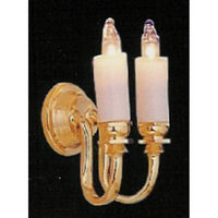 Double Candle Wall Light - 1:24 scale