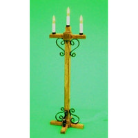 3 Candle Tudor Standard Lamp