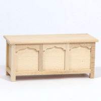 12th Scale Blanket Chest - Plain Wood