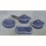 Miniature Blue Kitchen Set