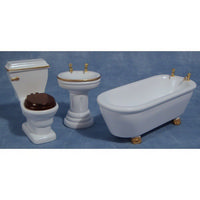 3 Piece Dolls House Bathroom Set