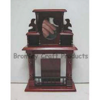 Mahogany Fireplace with Mirror