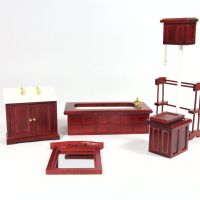 5 Piece Dolls House Bathroom Set