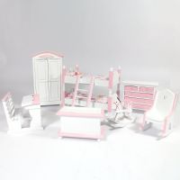 Bedroom Set with Bunk Beds - Pink