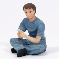 Teenage Boy Sitting Figure - 1:12 scale