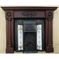 Dolls House Fireplace with Glowing Fire