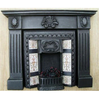 Dolls House Fireplace with Glowing Fire