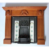 Dolls House Fireplace with Glowing Fire