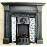 Dolls House Fireplace with Lit Fire