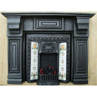 Dolls House Fireplace with Glowing Fire