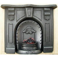 Dolls House Fireplace with Glowing Fire