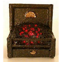 Dolls House Fire Grate with Glowing Coals - 1:24 Scale