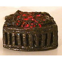 Dolls House Fire Grate with Glowing Coals - 1:24 Scale