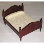 Mahogany Double Bed for Dolls House