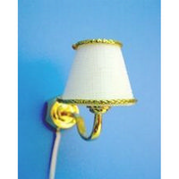 Dolls House Wall Light with White Shade