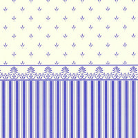 Grosvenor Blue/Cream Dolls House Wallpaper