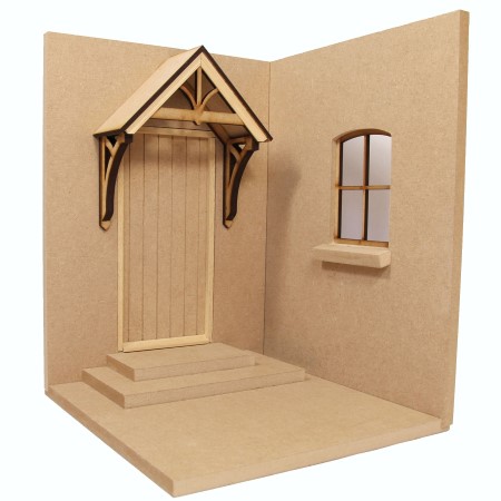 undecorated dolls house cottage garden kit