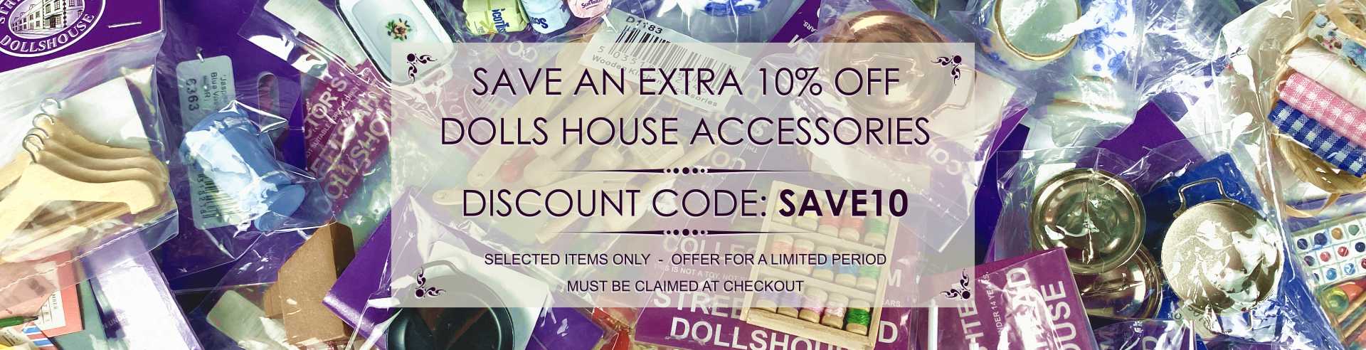 Dolls house accessories discount