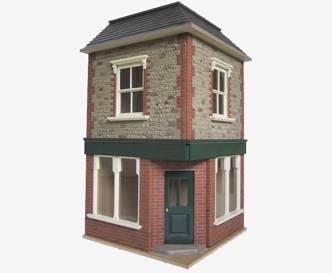 decorated dolls house