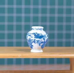 Delft Style Ceramic Vase