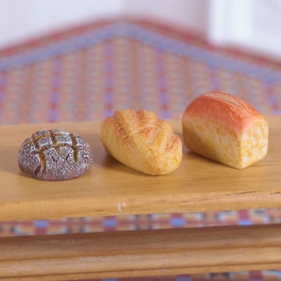 3 Rustic Bread Loaves