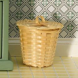 Wicker Laundry Basket with Lid