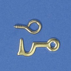 Brass Hook and Eye Catch