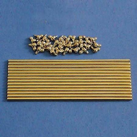 Set of 14 Stair Rods & 28 Holders
