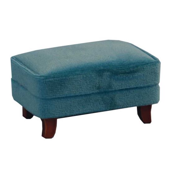 Teal Modern Footstool