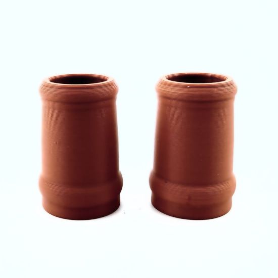 Chimney Pots (pair) - Round for 1:12 Scale Dolls House