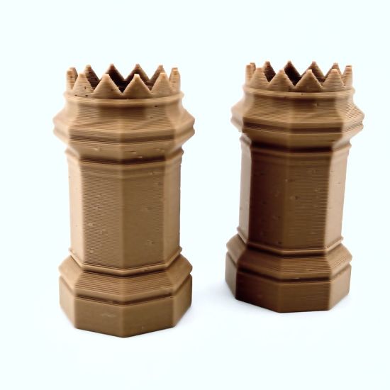 Chimney Pots (pair) - Octagonal Crown Top