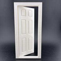 White Interior Door for 1:12 Scale Dolls House