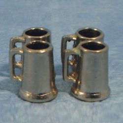 Pint 'Pewter' Tankards x4 Pieces