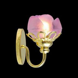 Pink Shade Wall Light for Dolls House