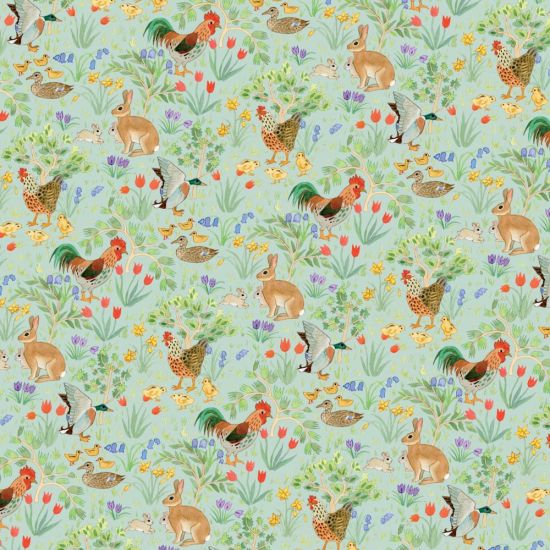 Country Springtime Wallpaper - Green