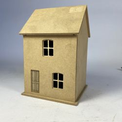 Small Victorian Terrace Style Dolls House - Unpainted Kit (1:48 scale)