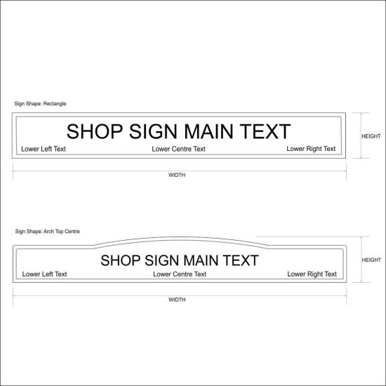 Engraved Dolls House Shop Sign #4